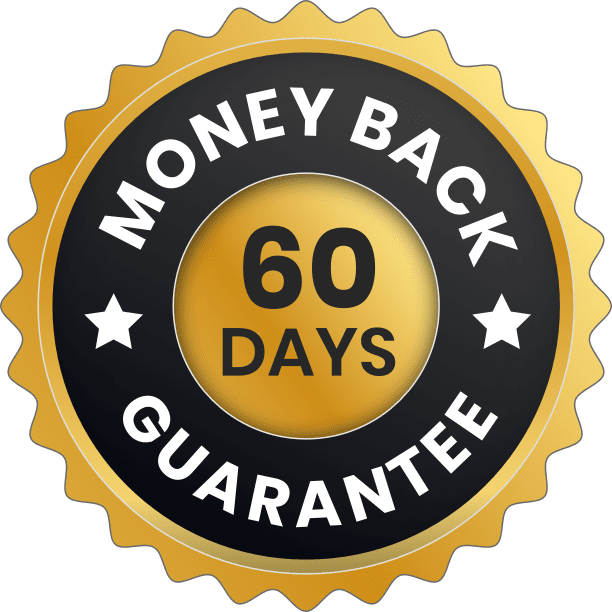 60-Day Money Back Guarantee badge